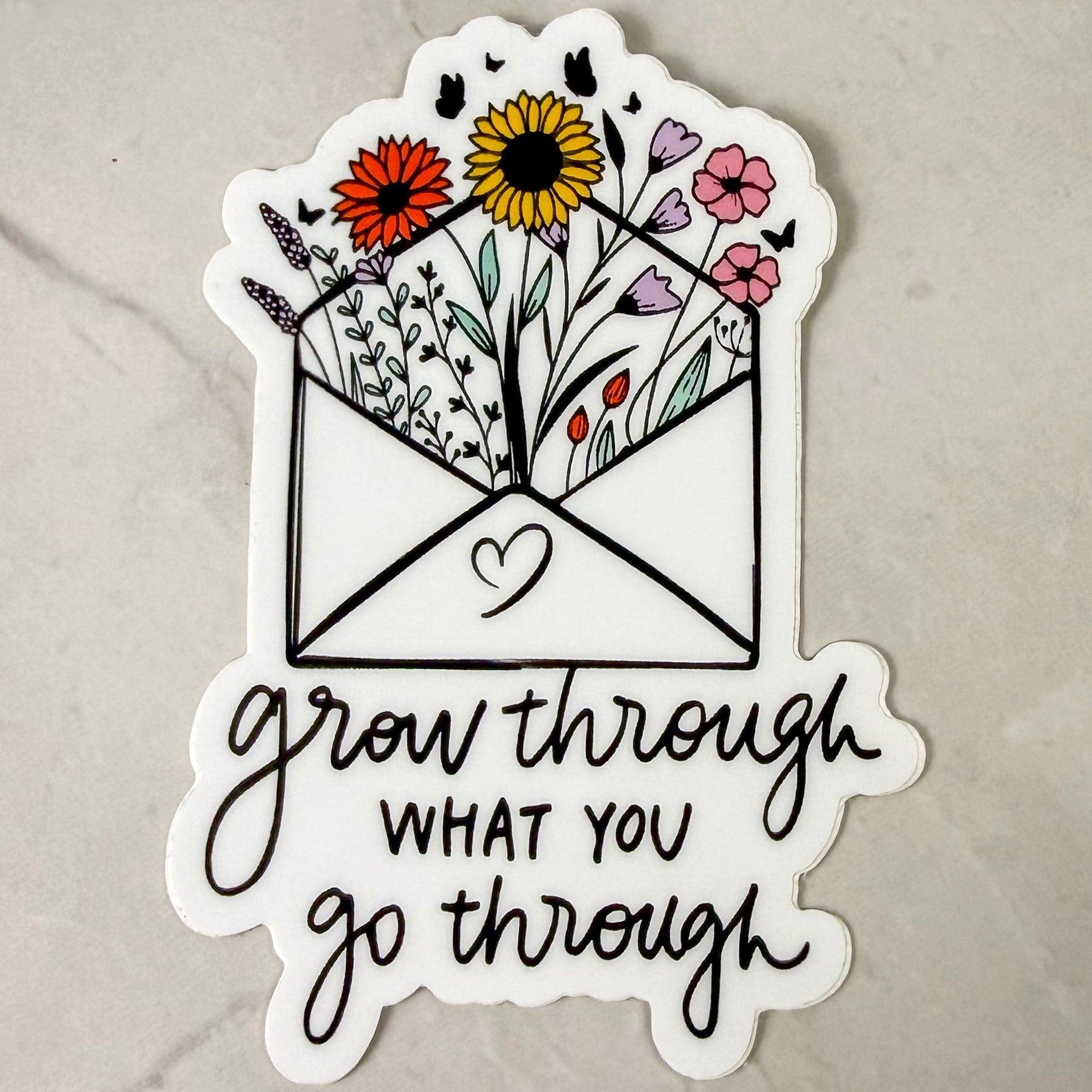 Grow Through What You Go Through Sticker