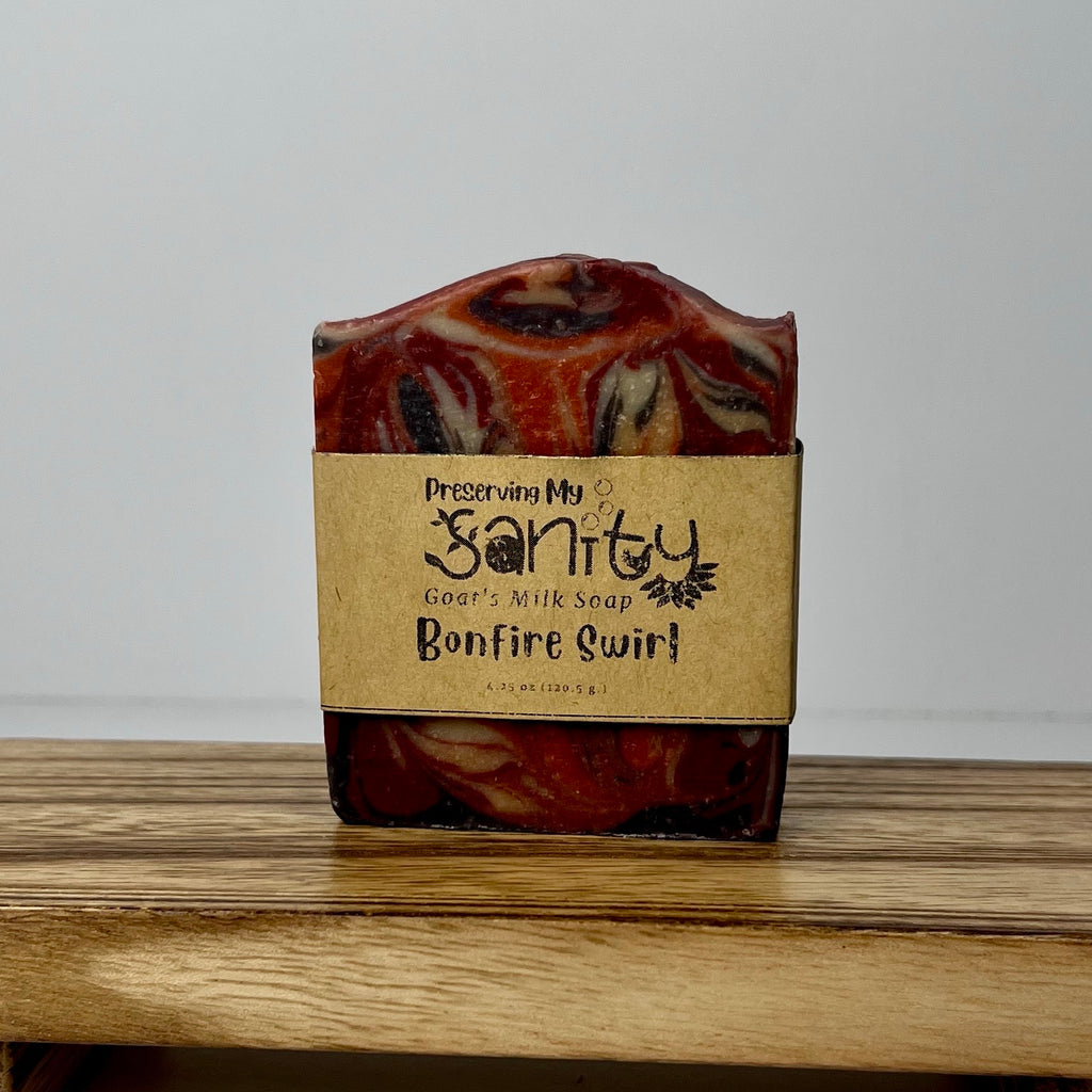 Bonfire Swirl Goat Milk Soap - Outdoorsy