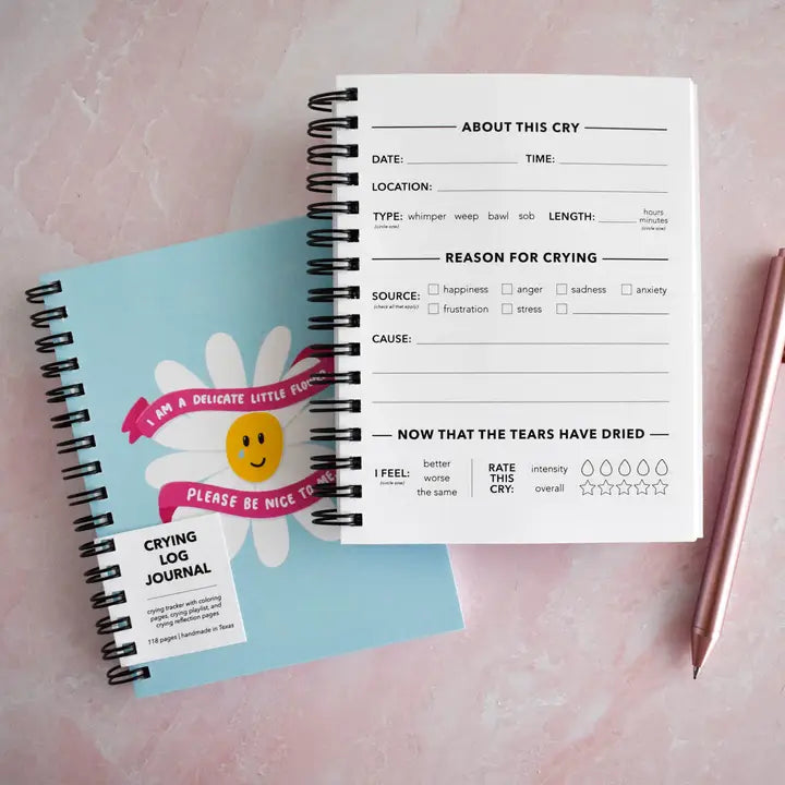 Delicate Flower Crying Journal by Kyn You Believe It