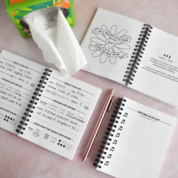 Delicate Flower Crying Journal by Kyn You Believe It