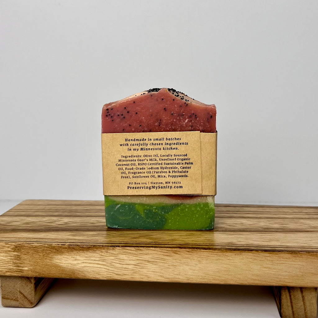 Watermelon Goat Milk Soap - Fruity and Sweet