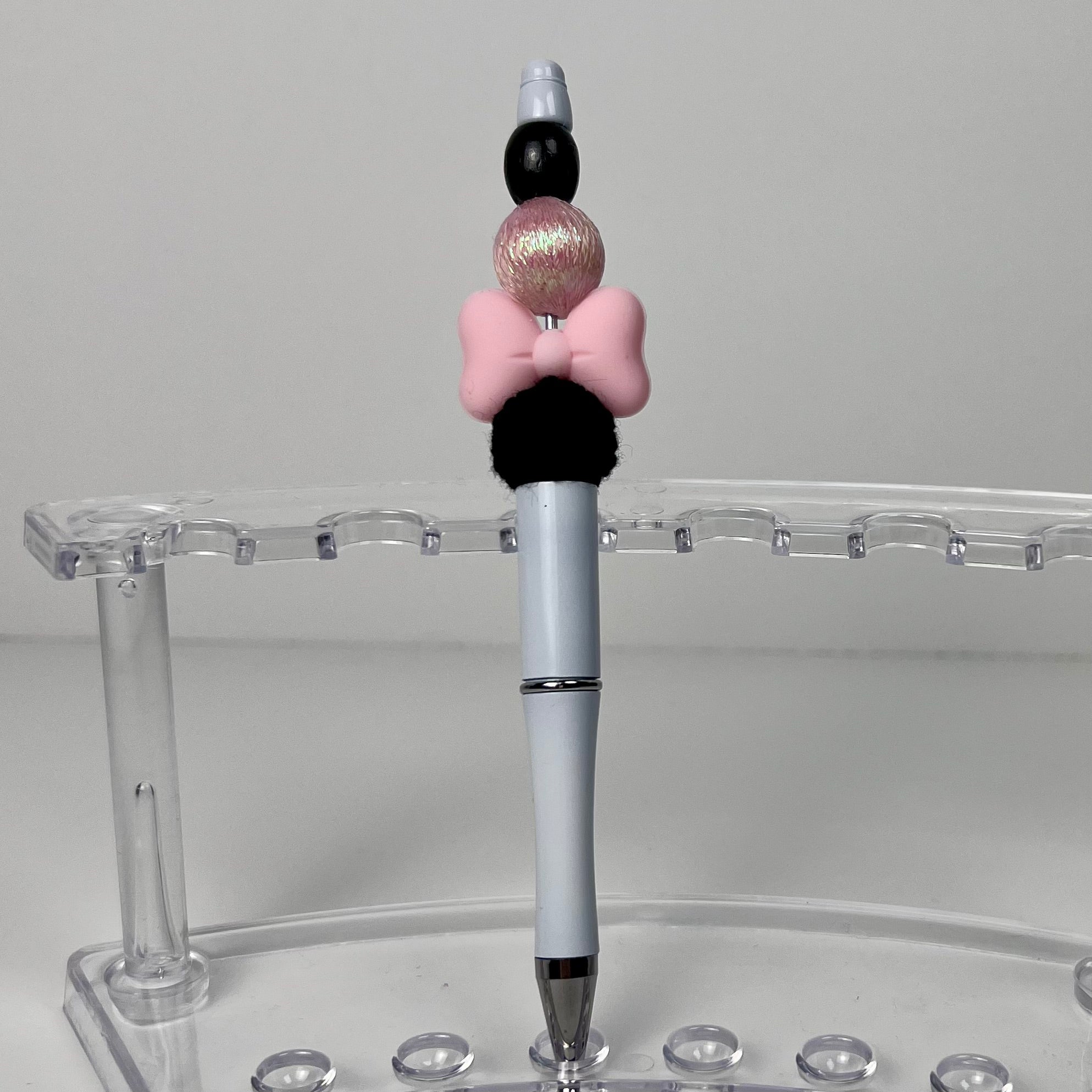 Bow & Heart Beaded Pen