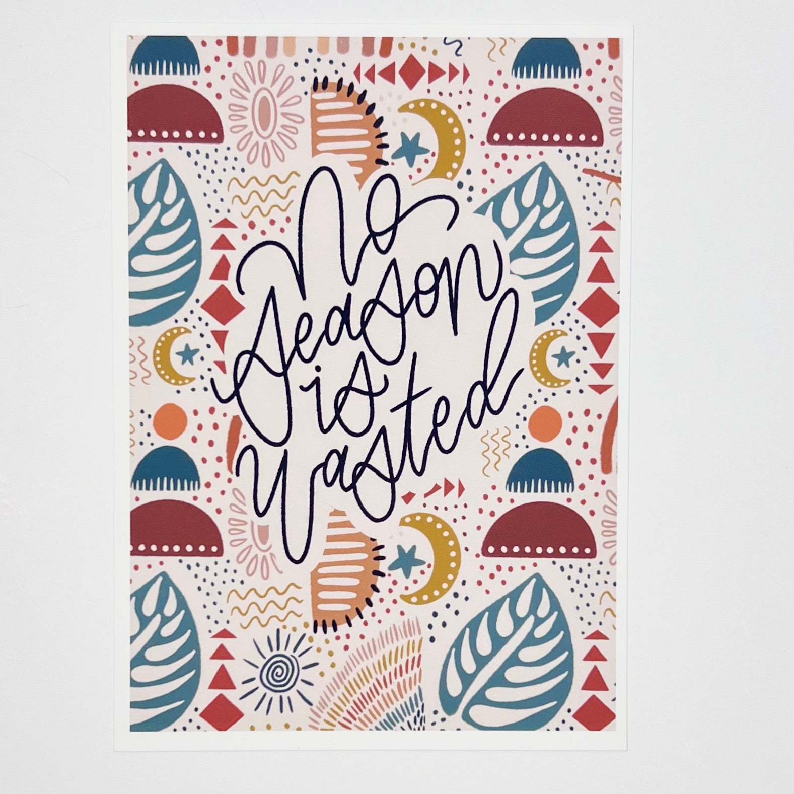 No Season is Wasted Inspirational Wall Art Print