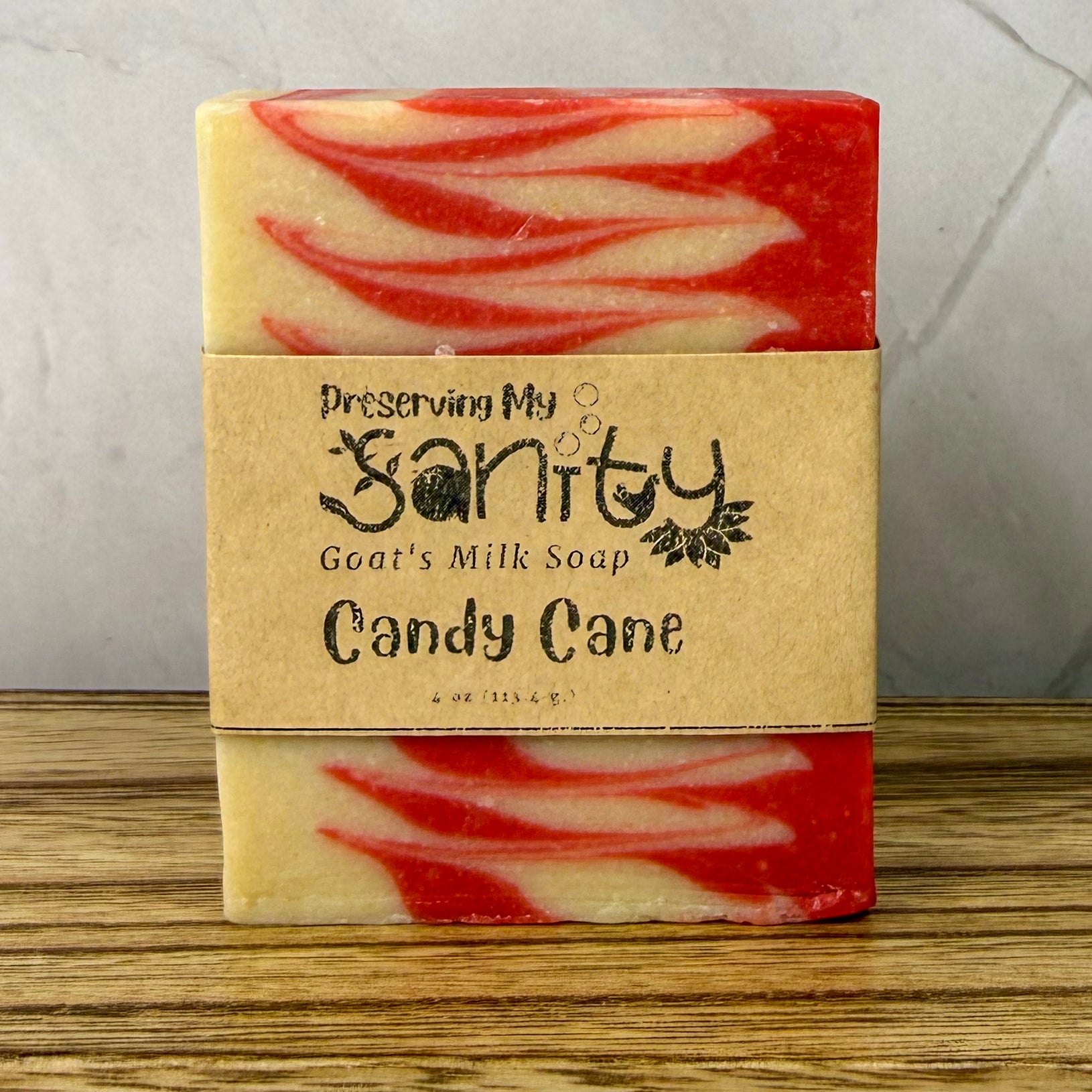 Candy Cane Goat Milk Soap - Sweet