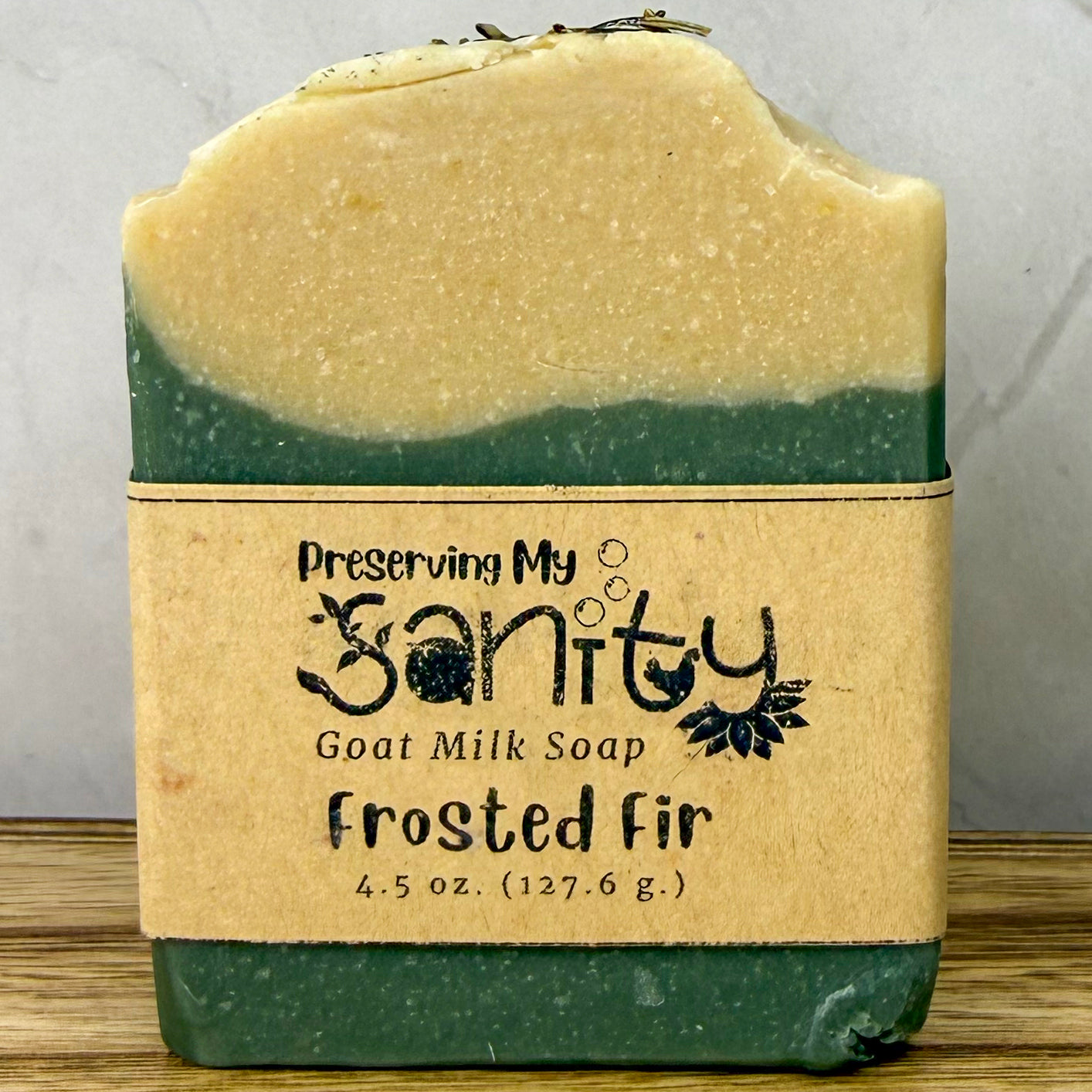 Frosted Fir Goat Milk Soap – Holiday Evergreen Blend