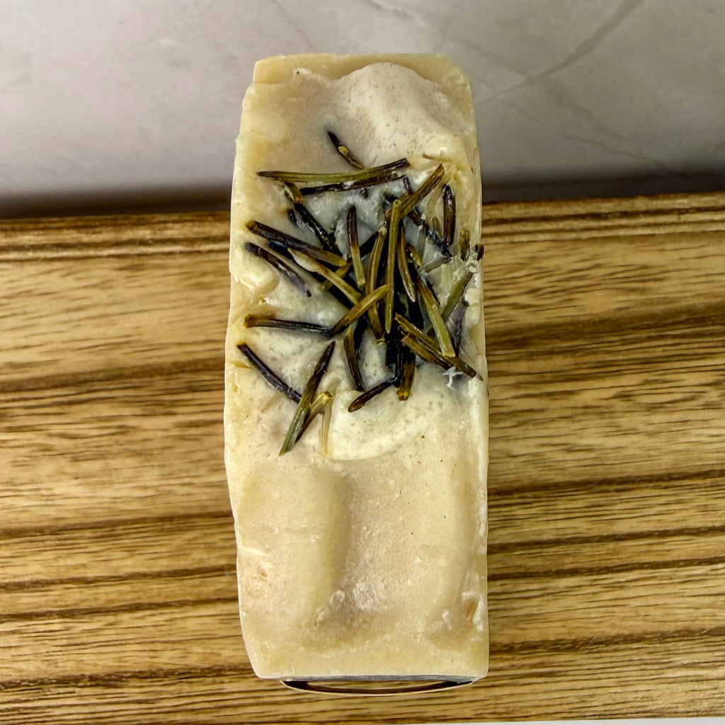 Frosted Fir Goat Milk Soap – Holiday Evergreen Blend