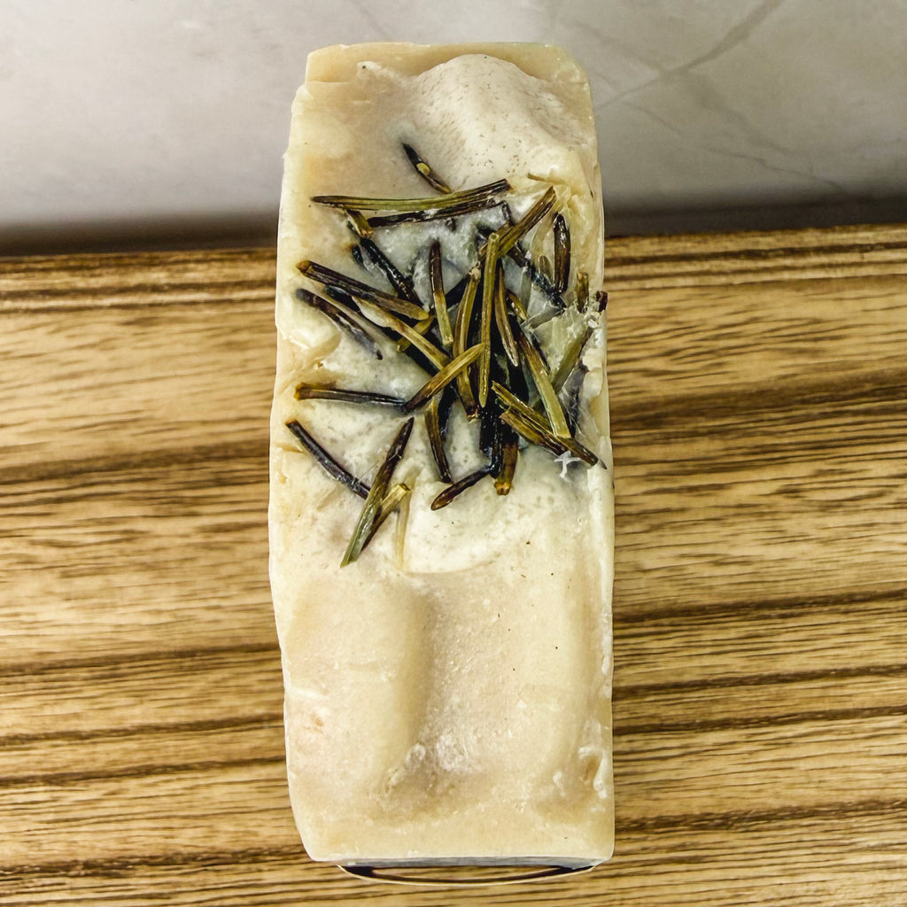Frosted Fir Goat Milk Soap – Holiday Evergreen Blend