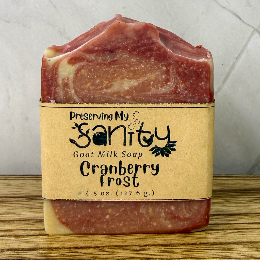 Cranberry Frost Goat Milk Soap – Winter Limited Edition