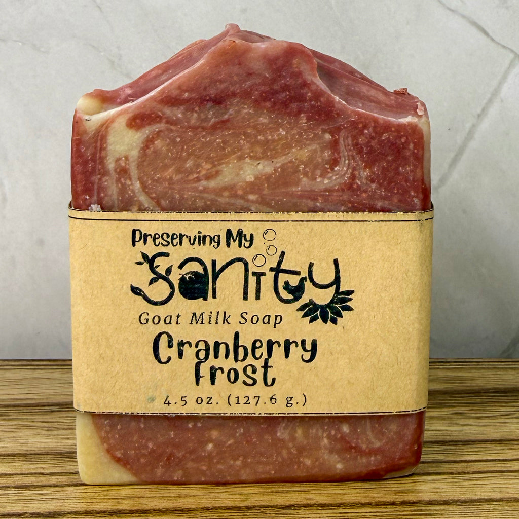 Cranberry Frost Goat Milk Soap – Winter Limited Edition