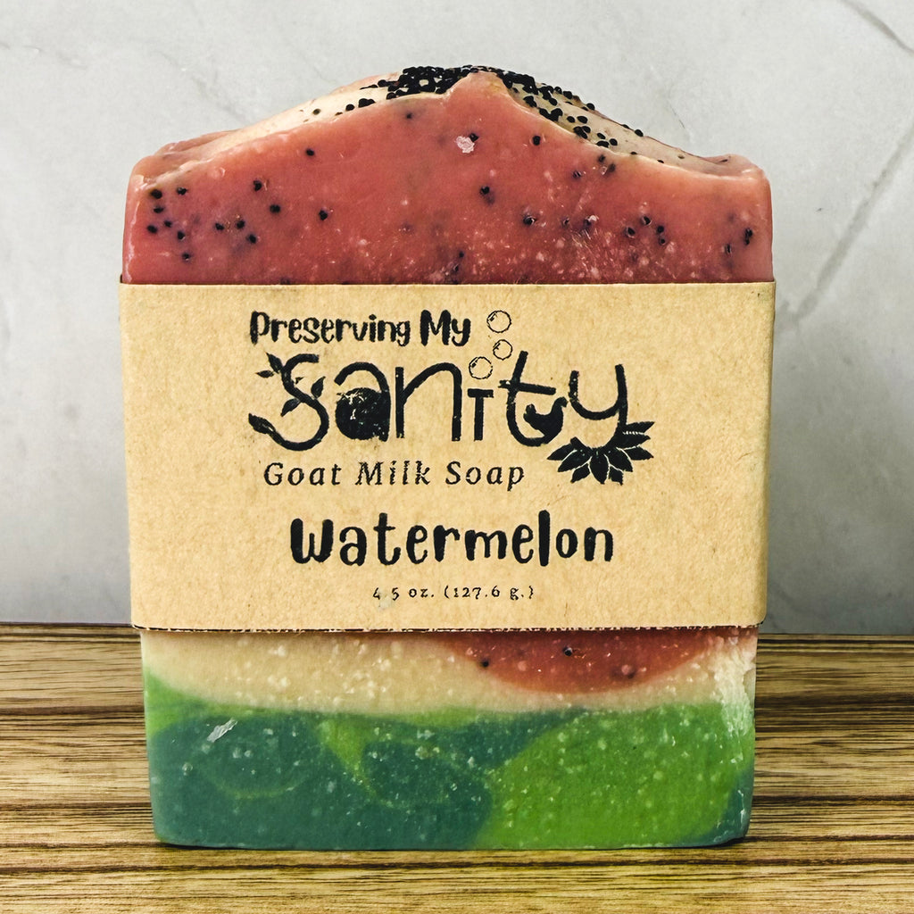 Watermelon Goat Milk Soap - Fruity and Sweet