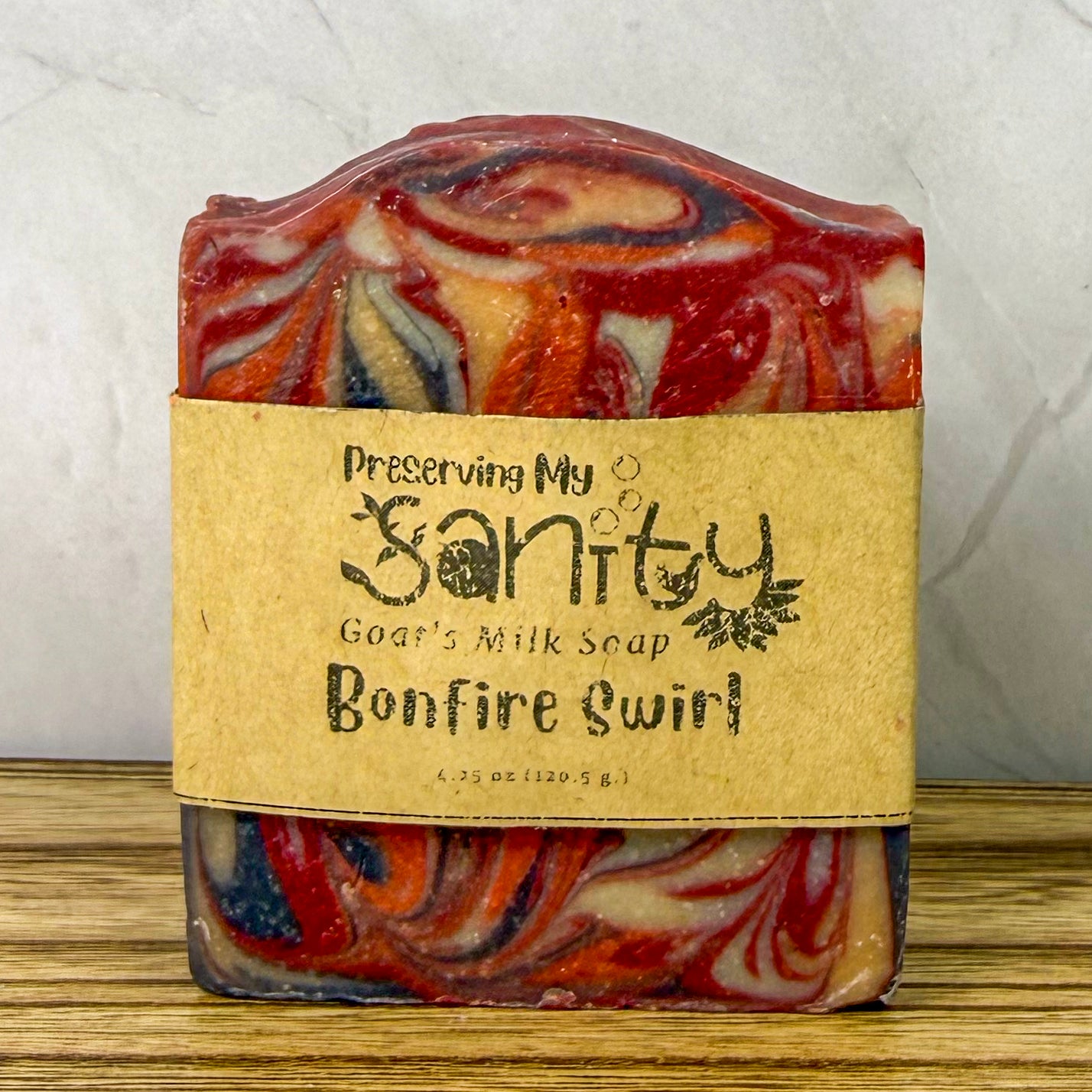 Bonfire Swirl Goat Milk Soap - Outdoorsy
