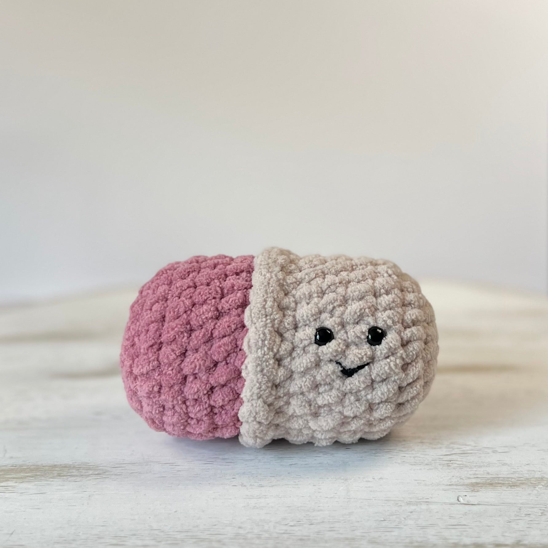 Chill Pill Crochet Plush – Soft Stress Relief
