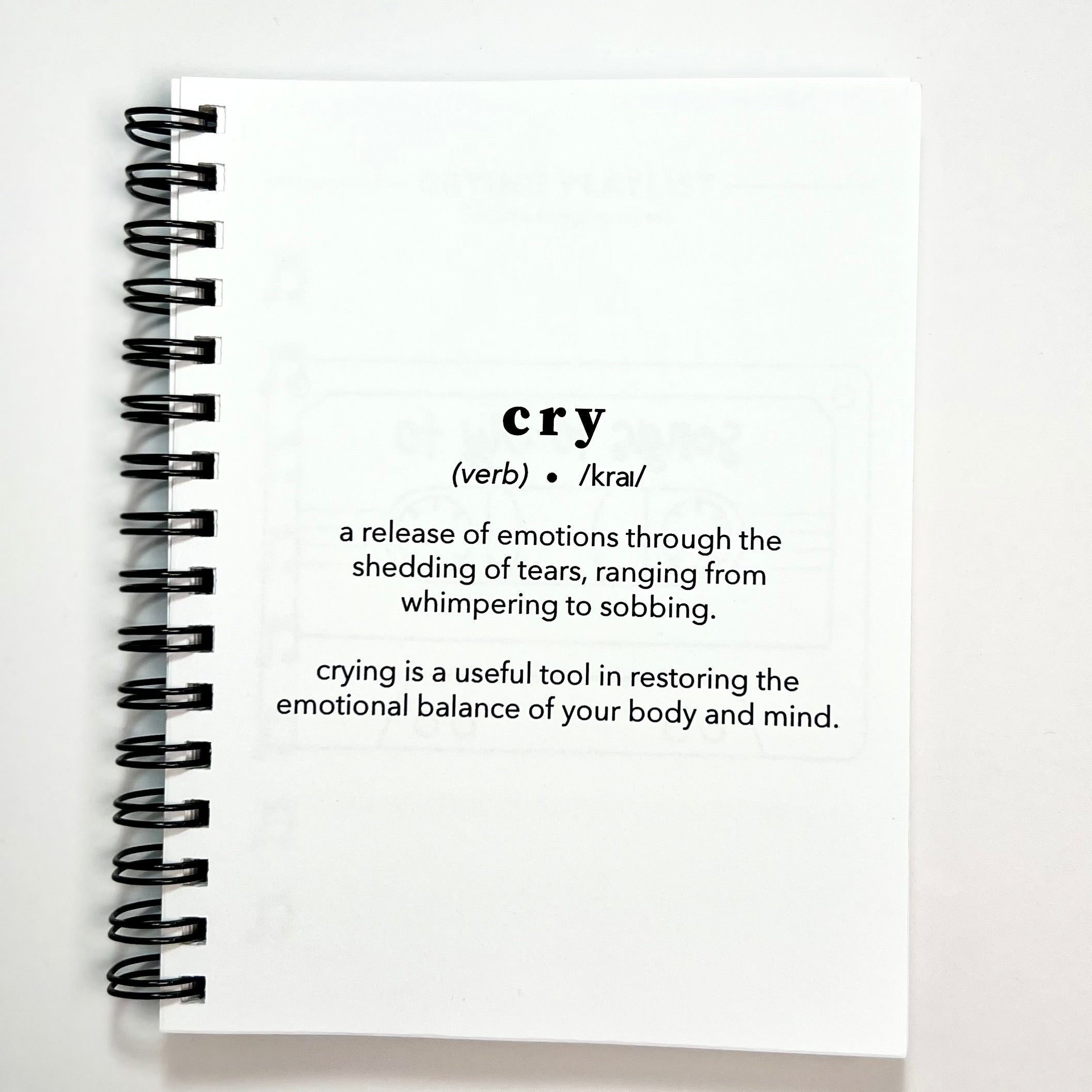 Delicate Flower Crying Journal