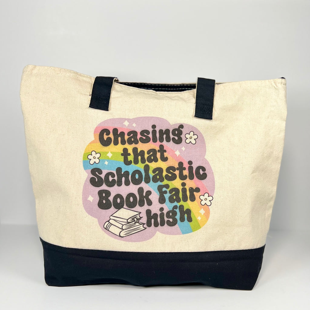 Chasing That Scholastic Book Fair High Tote Bag