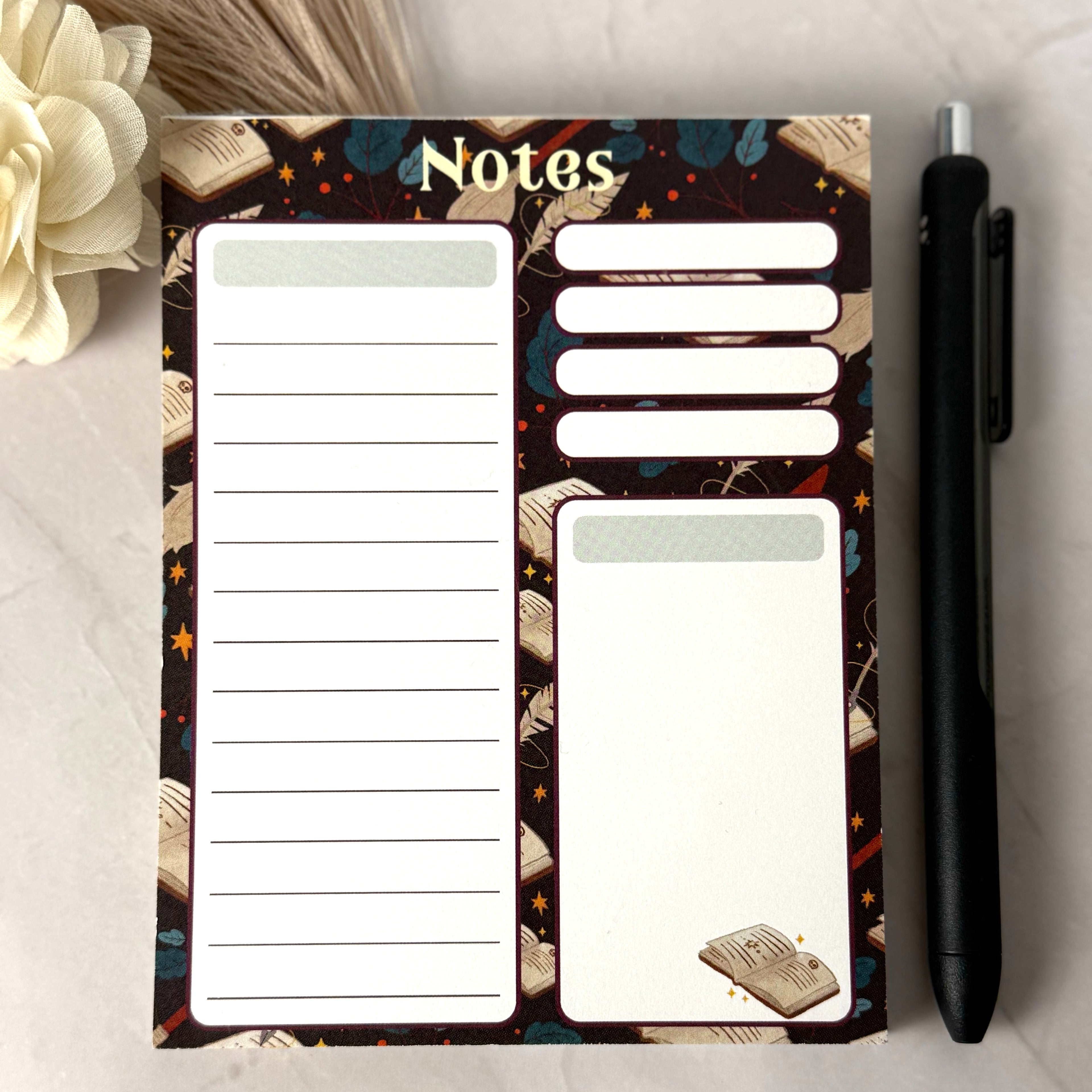 Bookish Note Pad by Ashen Rose Co.