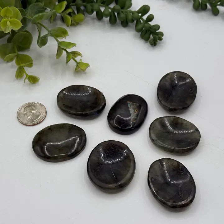 Worry Stone - Labradorite by Ashen Rose Co.