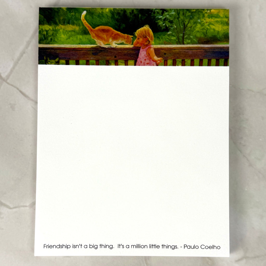 Friendship Quote Notepad by Luna Wynn Designs