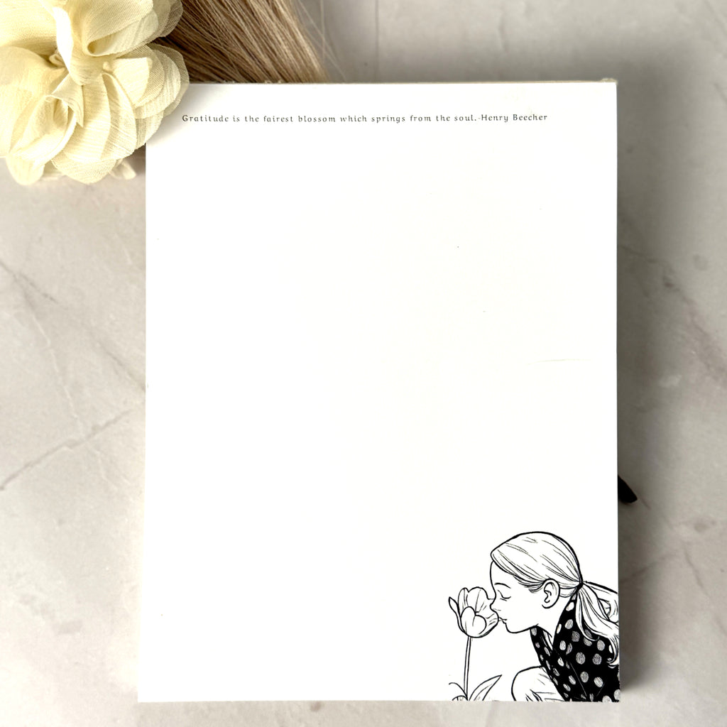 Gratitude Quote Notepad by Luna Wynn Designs
