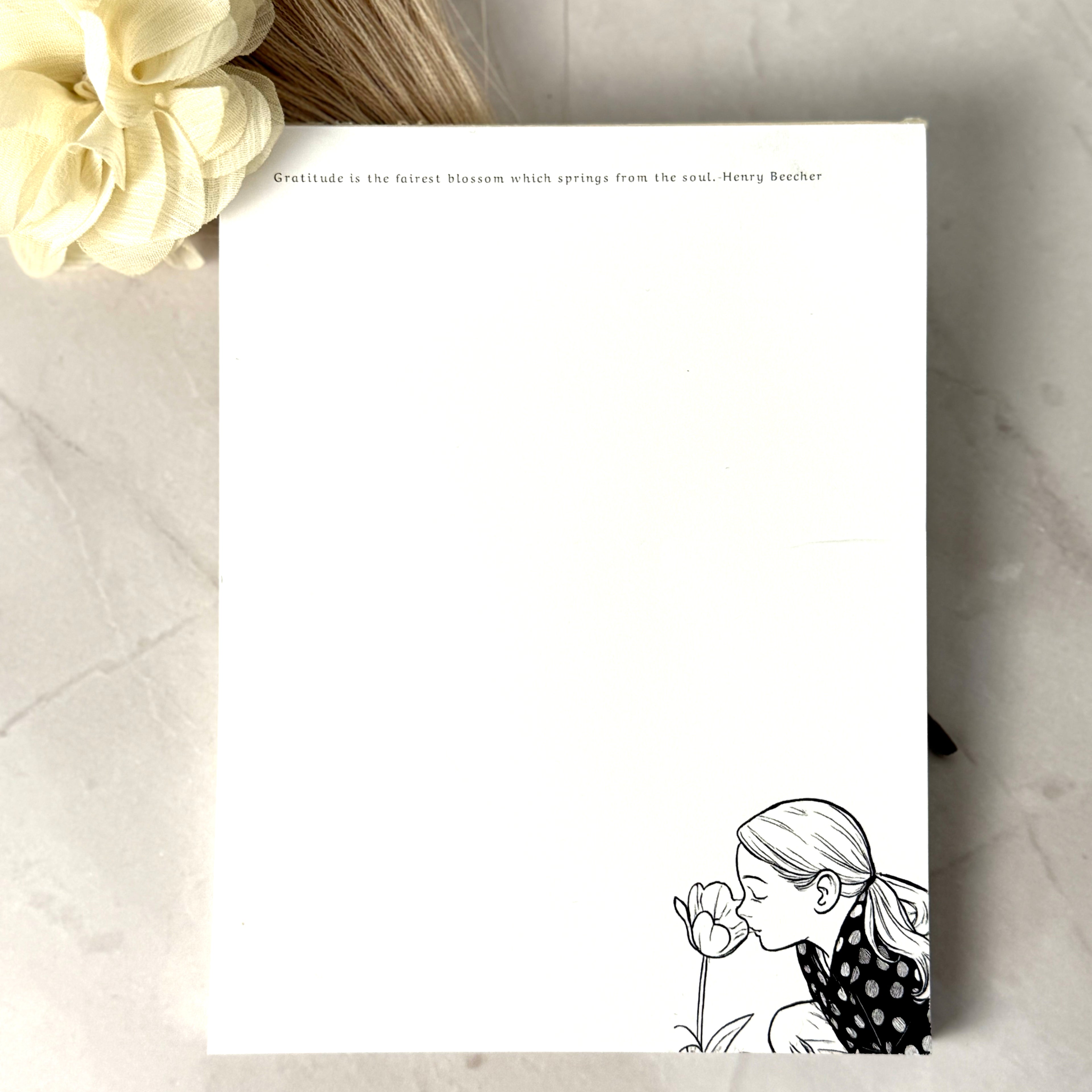 Gratitude Quote Notepad by Luna Wynn Designs