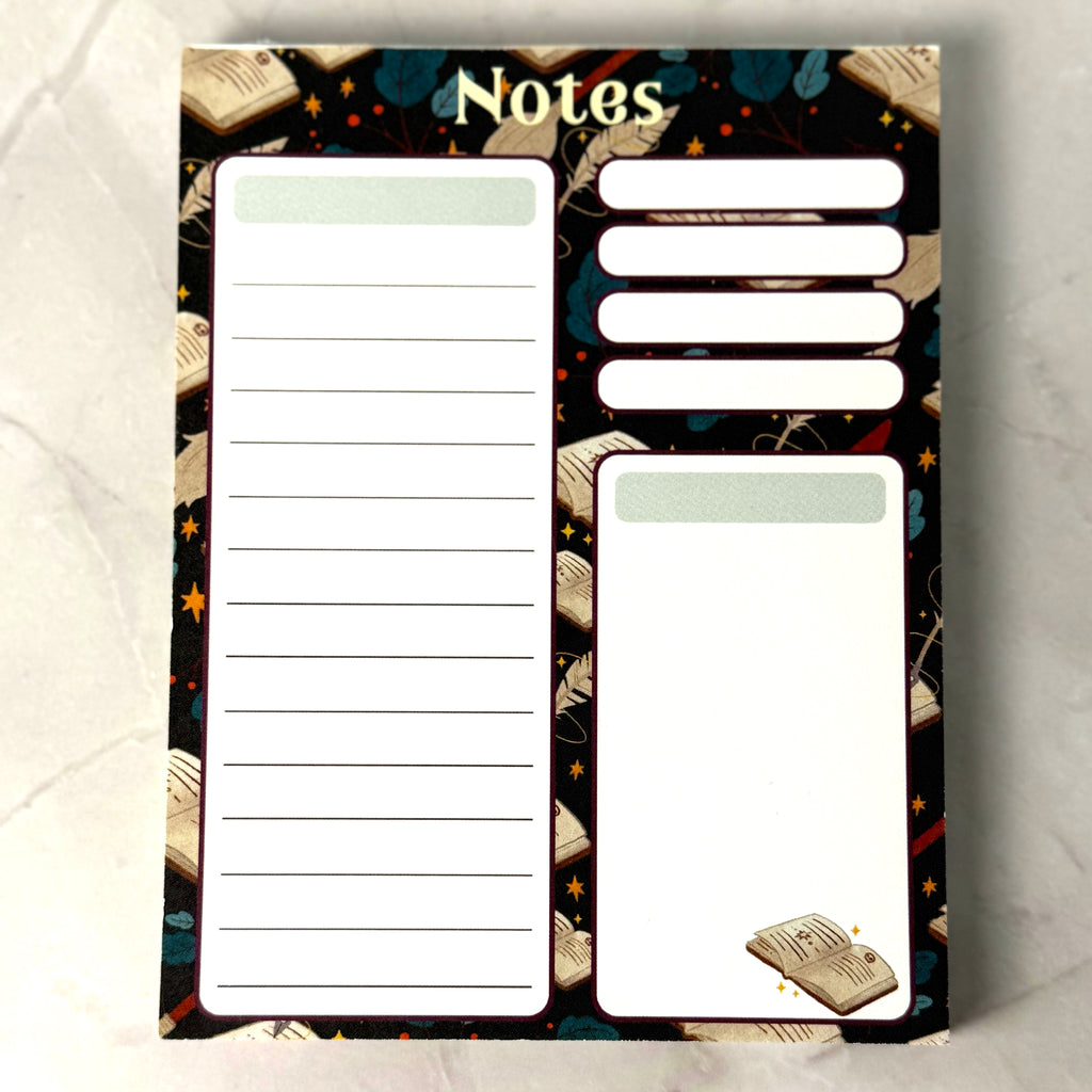 Bookish Note Pad by Ashen Rose Co.