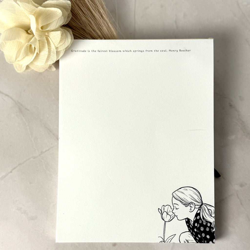 Gratitude Quote Notepad by Luna Wynn Designs