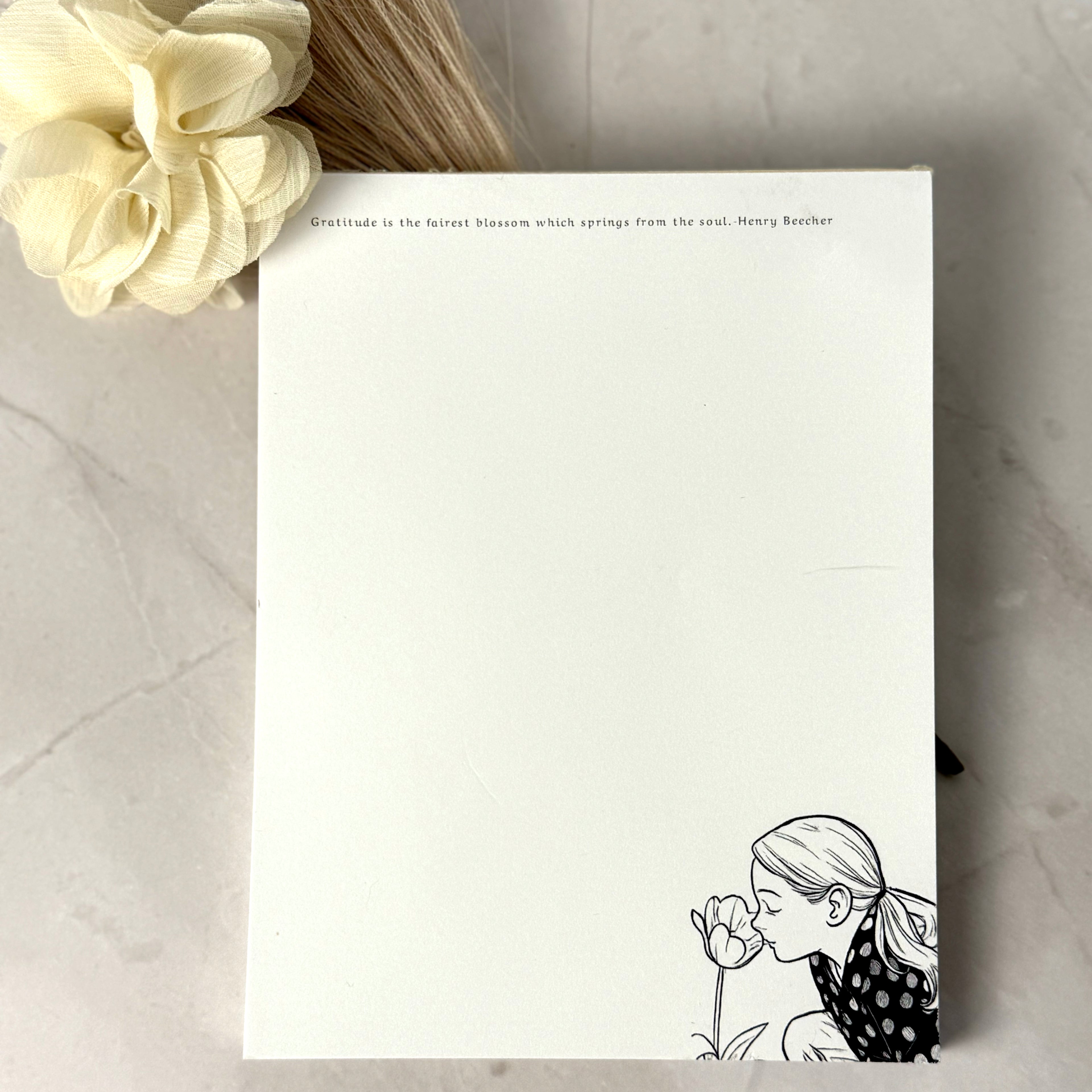 Gratitude Quote Notepad by Luna Wynn Designs